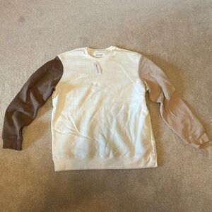 Pacsun Cream Crewneck Size Large